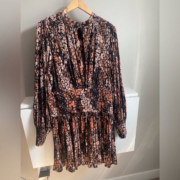 Free People Heartbeats Mini Long Sleeve Dress - Picture 4 of 8